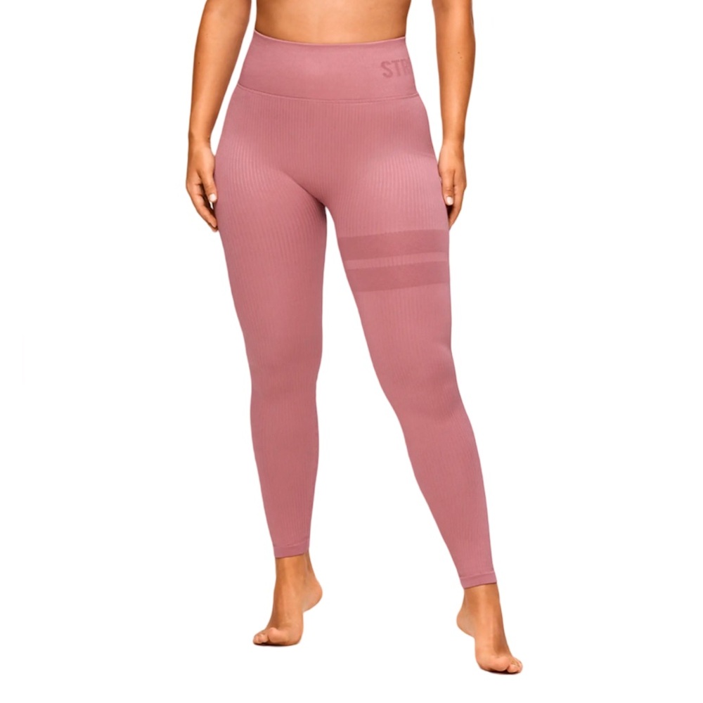 Stronger Embrace Seamless Rib Tights in Nostalgia Rose